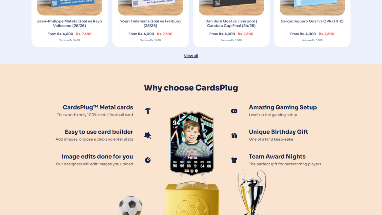 Personalised Football Cards Custom Football Gift CardsPlug
