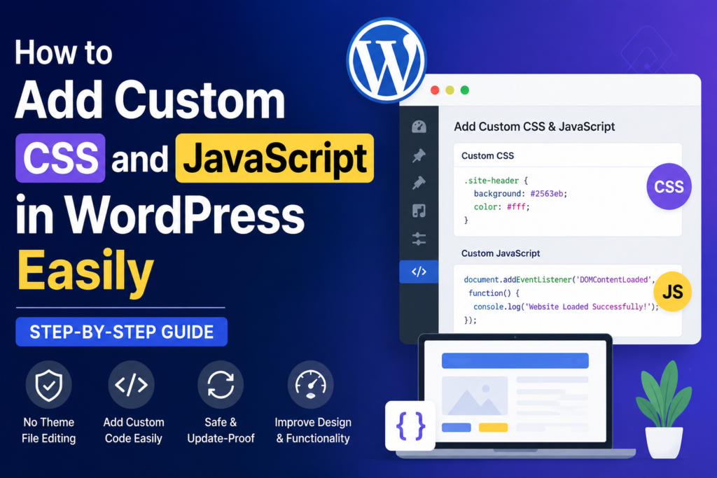 How to Add Custom CSS and JavaScript in WordPress Easily (Step-by-Step Guide)